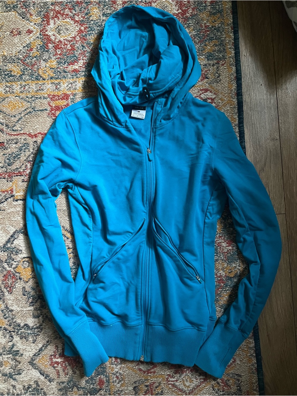 Nike women’s Zip-Up Hoodie in Bright blue